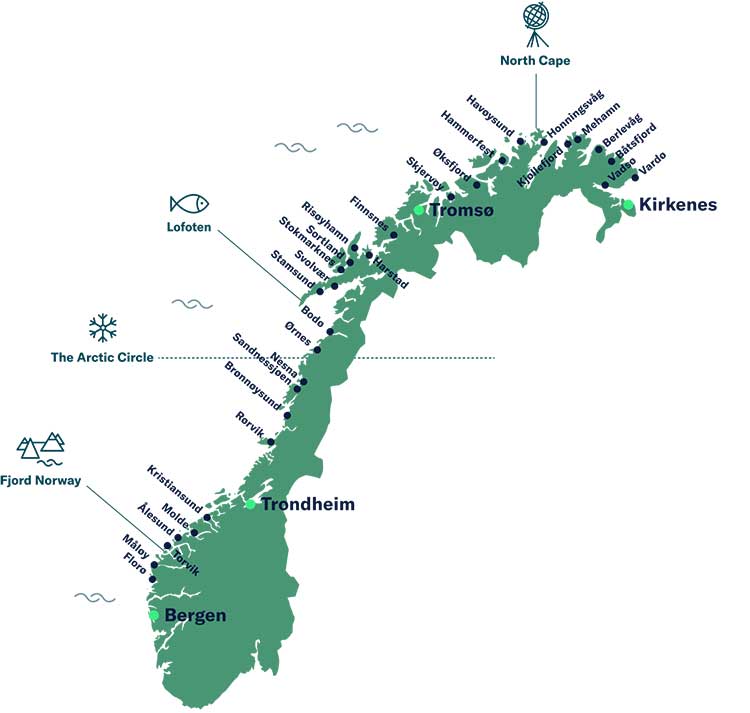 ecologische cruise door de noorse fjorden