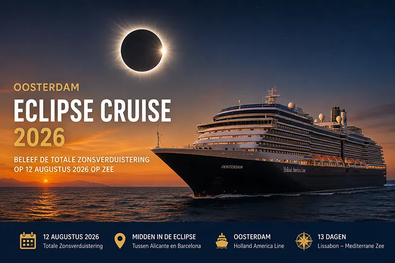 zonne eclips op de oosterdam